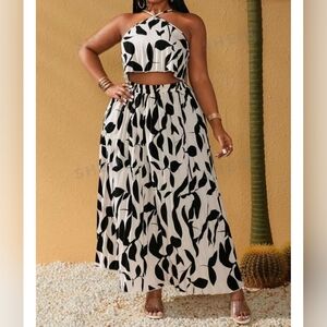 Leaf Print 2 Piece Co Ord Set 🍂